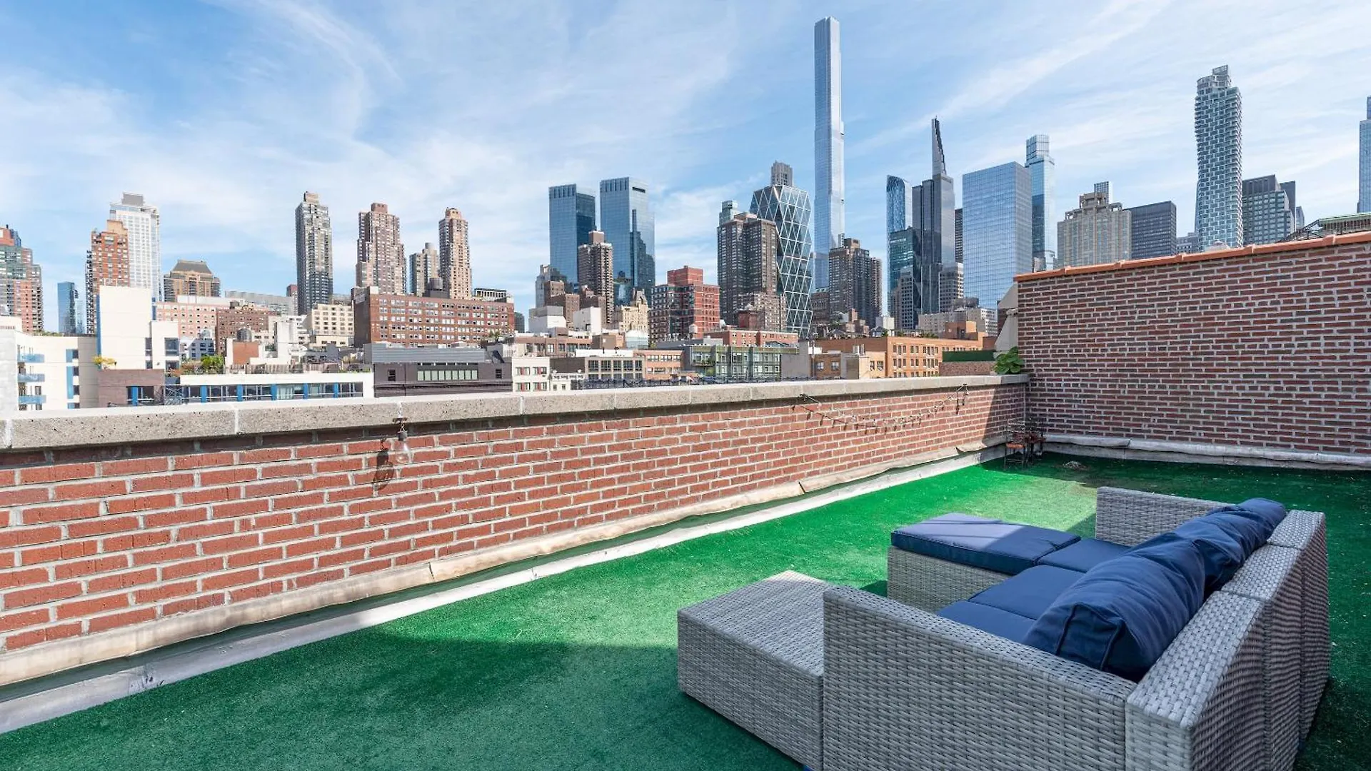 Amazing Furnished 1 Bedroom Penthouse Midtown West New York Amerikai Egyesült Államok